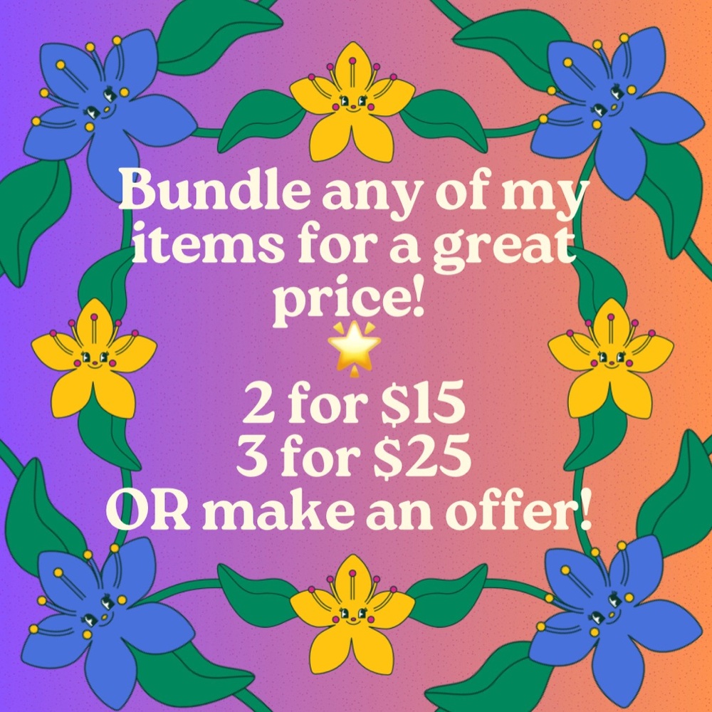 Bundle my items for a great deal!!! 🌟💜🦋